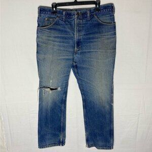 Vintage C.W. Cody Heavily Distressed Destroyed Perfectly Worn Out Work Jeans 36